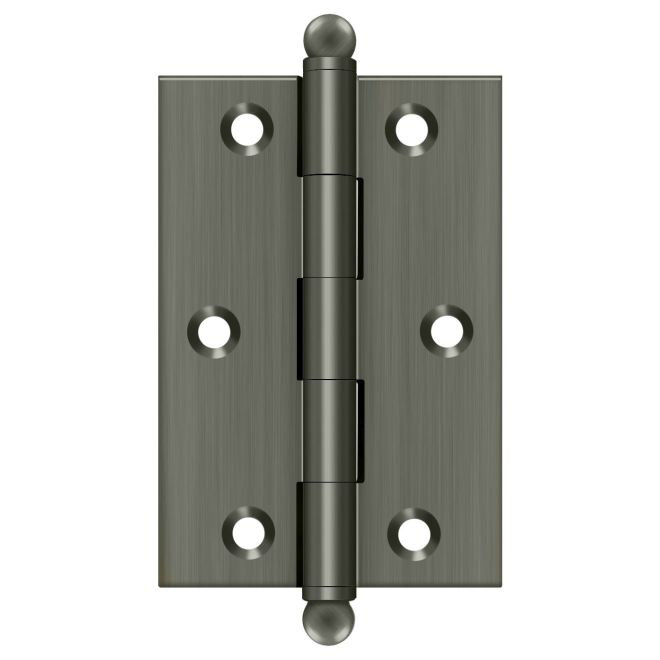 3'' x 2'' Butt Bearing Hinge, Antique Nickel