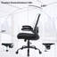  Chaise de bureau ergonomique en filet-1895298398
