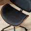 Chaise de bureau rembourrée à hauteur réglable-437675638