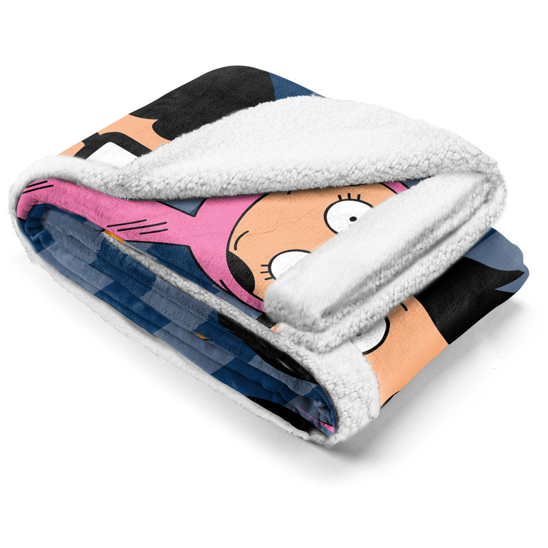 Couverture en sherpa Bobs Burgers 60X90