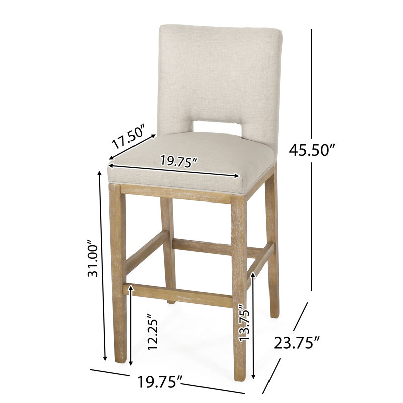 Counter Stools, Bar Stool (31" Seat Height), Beige