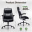 Chaise de bureau moderne pivotante rembourrée-297962273