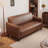 Brown Genuine Leather Standard Sofa cushion Loveseat-89937288