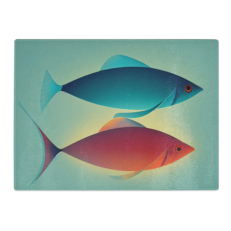 Unbelievable Fish  Glass Chopping Board