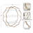 Wavella Modern Scalloped Three-Tier Wall Shelf