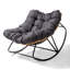 Rattan-Woven Metal-Framed Rocking Chair With Cushion-1054163892-1054163893