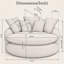 Fauteuil lounge moderne, confortable et multifonctionnel avec coussins pour une détente quotidienne-1652490926