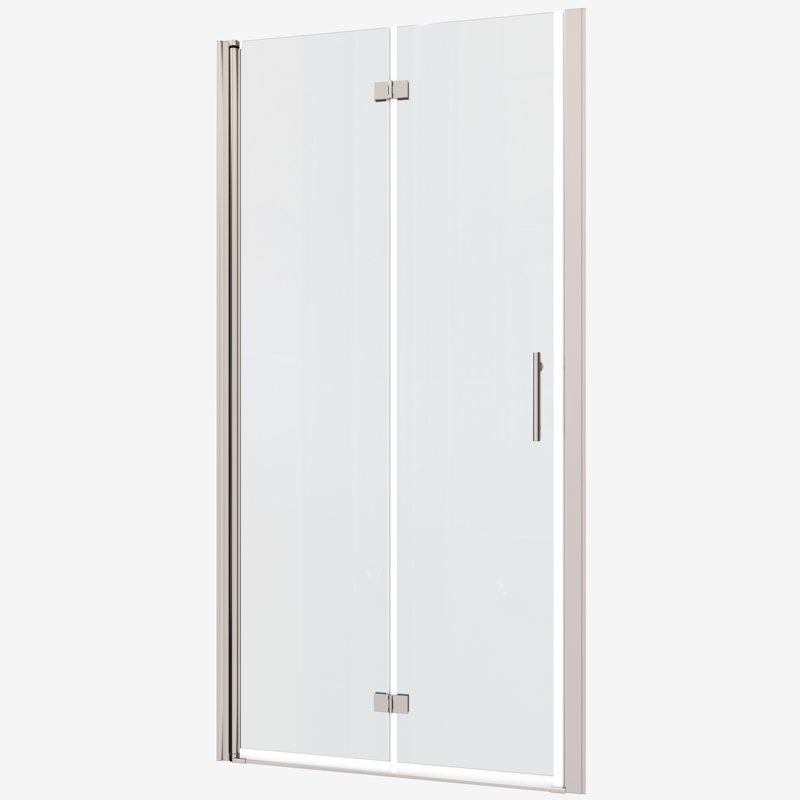 1/4" Tempered Glass Universal Pivot Shower Door - 1 3/8" Adjustable, 36000 Open And Close Cycles, Smooth Rotation, Leakage, , Aluminium Alloy Build Adjustment, Glass, Times Examined Open/Close