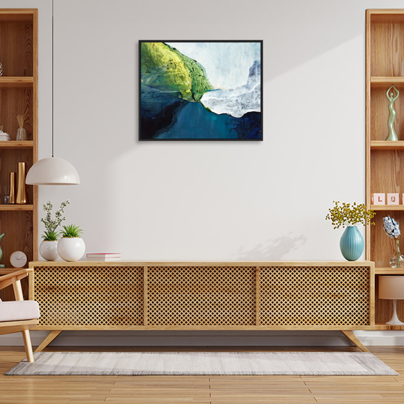 «Florelle Earthy Collision», reproduction encadrée sur toile par Kari Taylor, H 23 po x l 28 po x P 2 po