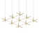 Labyrinth Dimmable LED Modern Linear Chandelier