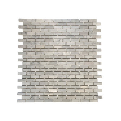 0.37 in. x 1.25 in. Polished Marble Tile