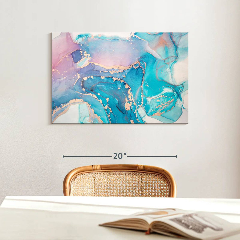 Taches pastel dorées Avery, H 16 po x l 24 po