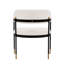 Chaise d'appoint rembourrée en métal Lia-91028766