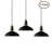 Reina 3 - Light Matte Black Pendant