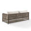 75.75'' Wide Straight Metal Patio Sofa with Cushions