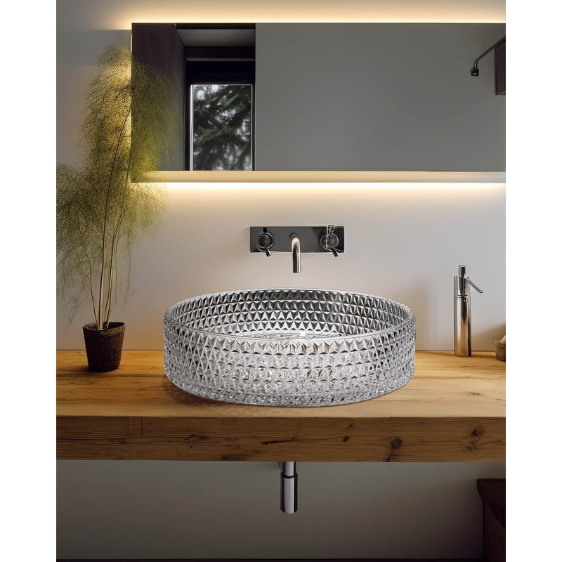 Lavabo pour salle de bain Homary, Transparent