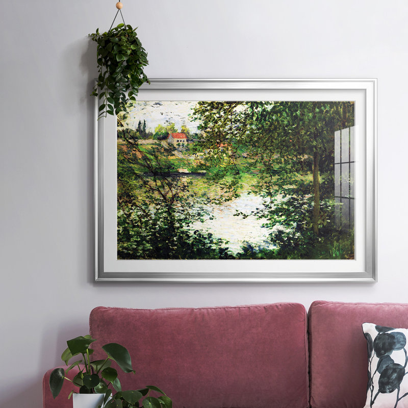 " The Isle Grande ", 27" H x 39" W x 1.5 D, Silver