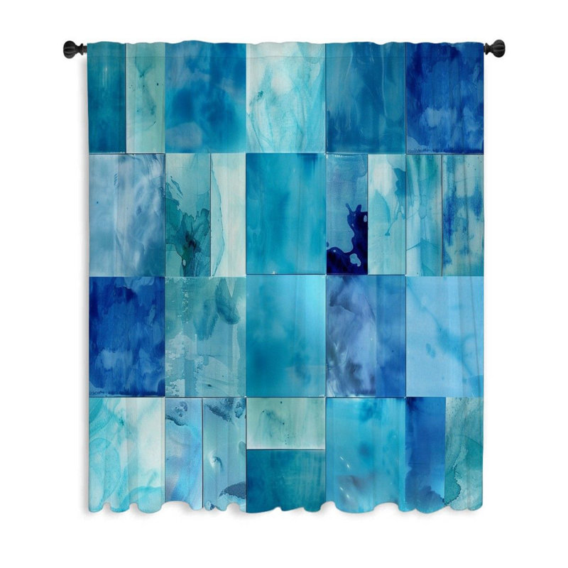 Rideau transparent en polyester Bhargavi, L 50 po x L 96 po