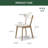 100% Solid Oak 17.7"H Side Chairs Set of 2-13914559-7235463