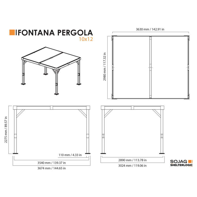 Pergola Sojag Fontana