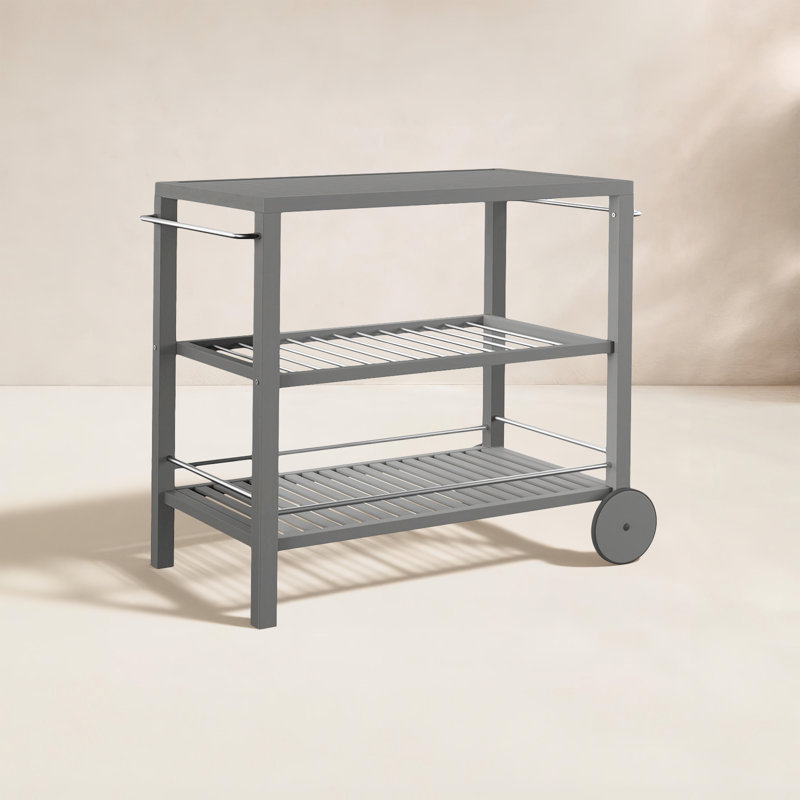 Iselle Outdoor Bar Serving Cart