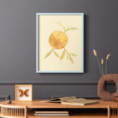 «Dappled Oranges II», reproduction encadrée - bois massif