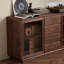Buffet en bois massif de grande capacité