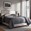Très grand lit rembourré Gandert, beige clair H 50,90 po x l 80,30 po x L 83,30 po Gandert-29885490-29885487