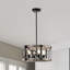 Lustre cylindrique imitation bois Copas 16 pouces