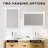 Wood Rectangle Mirror Wall Mounted Decor Bathroom Vanity Mirror With HD Tempered Glass-167355348-167355345