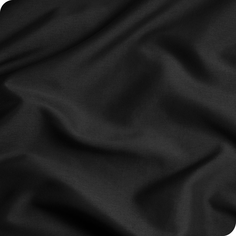 Microfiber Body Pillowcase - Zipper Closure, Black