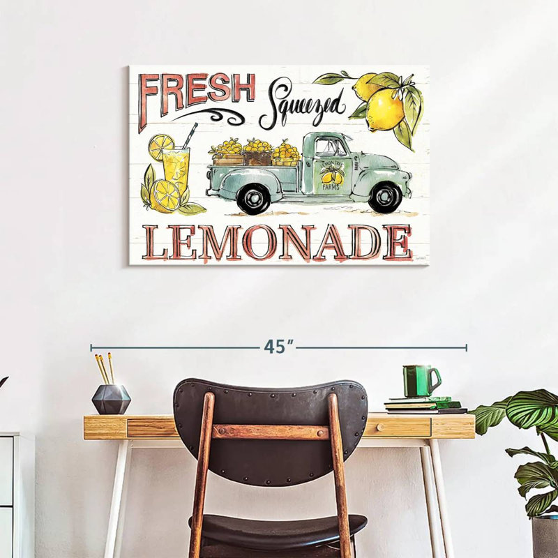 Plaque murale «Lemonade Stand I», H 24 po x l 36 po