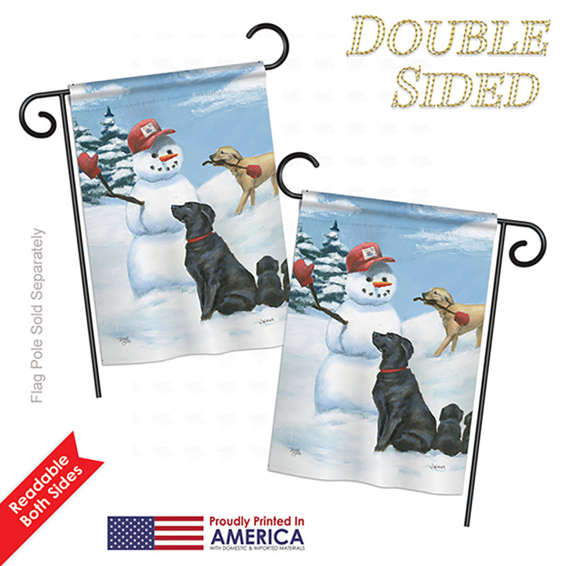 Double-Sided Multi-Color Polyester Winter Garden Flag
