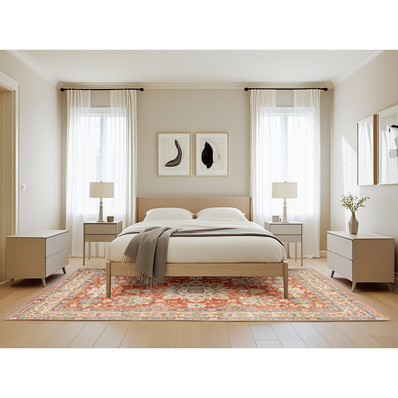 Hibriten Oriental Indoor Rug, Rectangle 5' x 8'