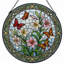 Vitrail de vitrail papillons 12 "H-1393800682