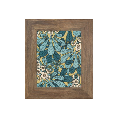 5x7 Picture Frame Brown Corporate Wide  , 2 Inch MDF Moulding , Includes Glass and Backing , Wall Display Frame for Art, Posters, or Photos 