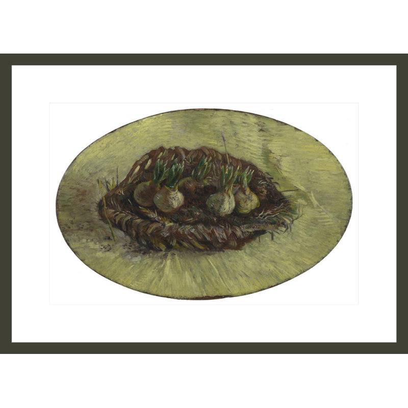 Panier d'ampoules jacinthe par Vincent van Gogh, H 16,03 po x l 21,75 po