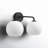Childerley 17.5" W 2-Light Steel Vanity Light with Glass Globe Shades-907712450-907712452