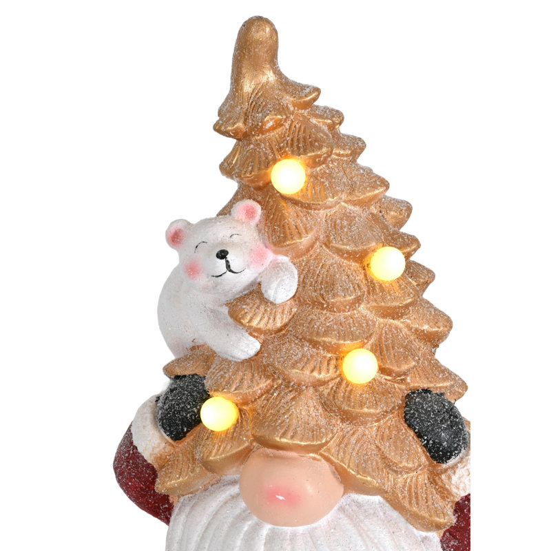 Twinkle Tree Gnome With Bear