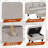 3-Piece Flannel Sectional Sofa-1288810899-1288810896