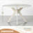 Xavion & Morven Mid-Century Solid Wood 5-Piece Dining Set, 48'' Round Table with Sculpted Splayed Legs & 4 Angular Back Stackable Chairs, Classic White Oak-549513305