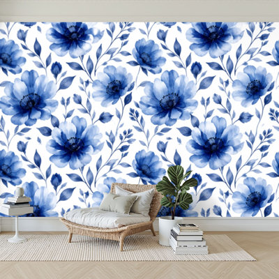 Papier peint adhésif auto-adhésif moderne pour la chambre à coucher L 69 po x l 96 po Peel and Stick