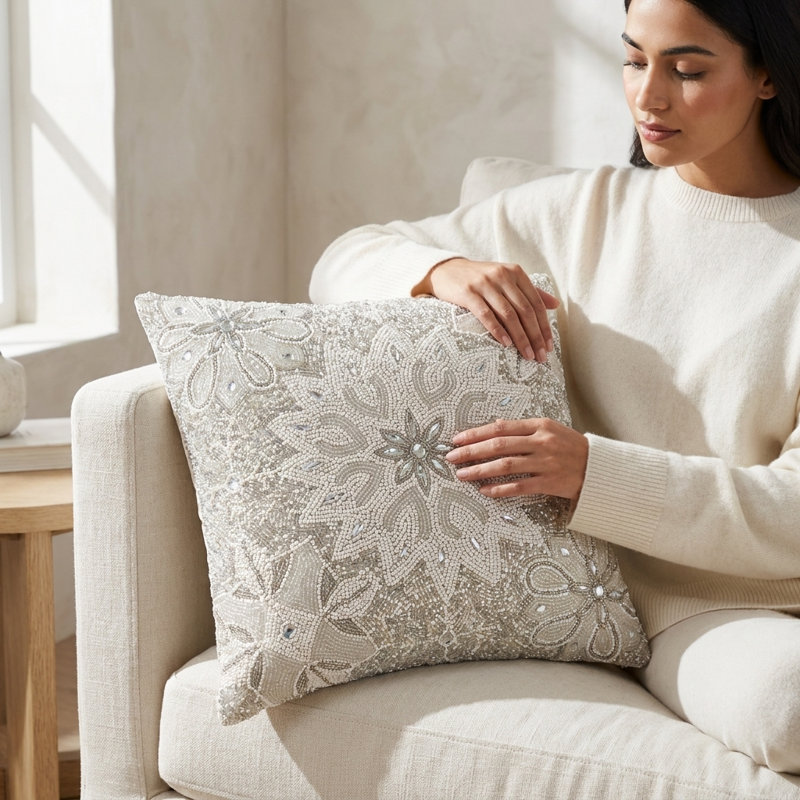 Flake Accent Pillow Cover & Insert