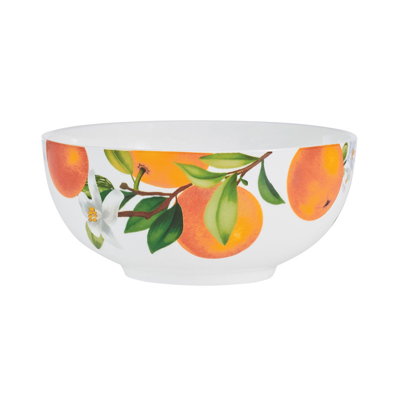 Mandarin 12-Piece Lightweight Chip-Resistant Bone China Dinnerware Set, Service for 4
