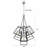 7 - Light Dimmable Lantern Geometric Chandelier