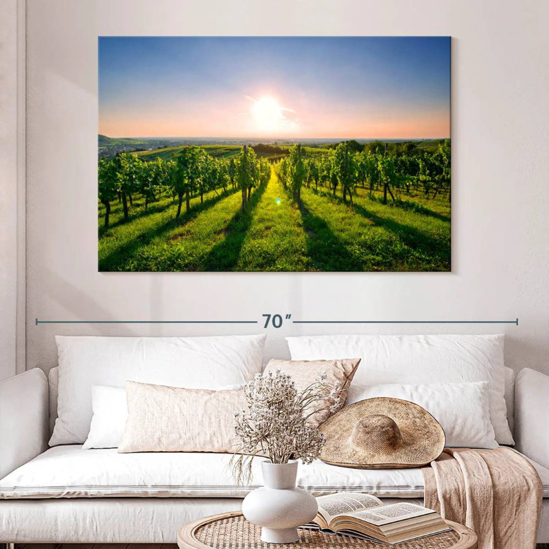 Alvord Sunny Kraichgau Vineyard, H 34 po x l 51 po