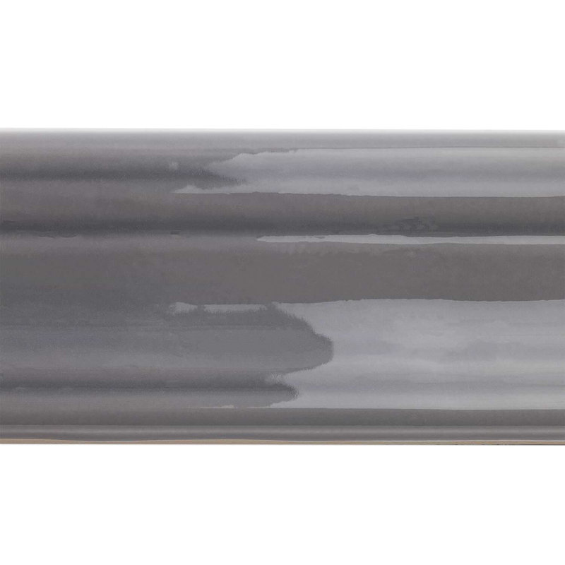 Manchester 2X12 Ceramic Chair Rail Liner, Charcoal