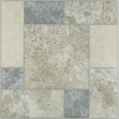 Nexus Marble Blocks 12" x 12" 1.2mm Vinyl Tile