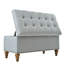 Banc de rangement repose-pieds, charnière de support encastrée facile à ouvrir, garniture de rivet, chambre à coucher, entrée, salon, linge de maison （UNIQUEMENT OTTOMAN)-1691870520