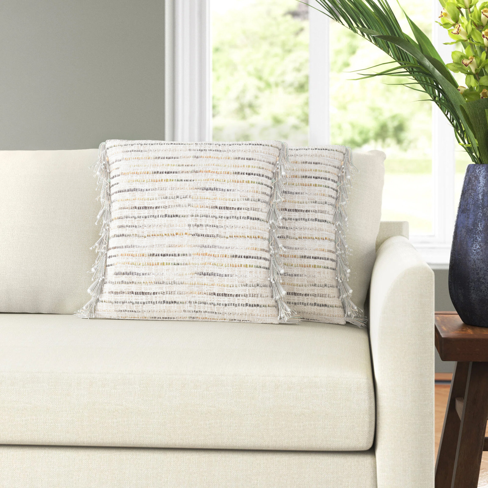 Duncan Cotton Pillow Cover, 18" x 18"